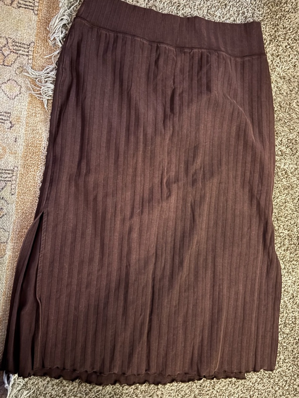 Aerie Offline Ribbed Midi Skirt
